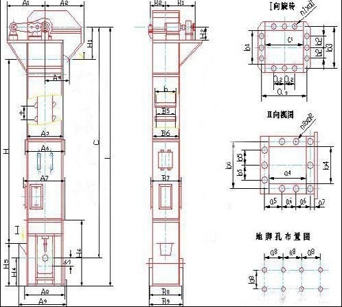 板链斗式提升机外形图